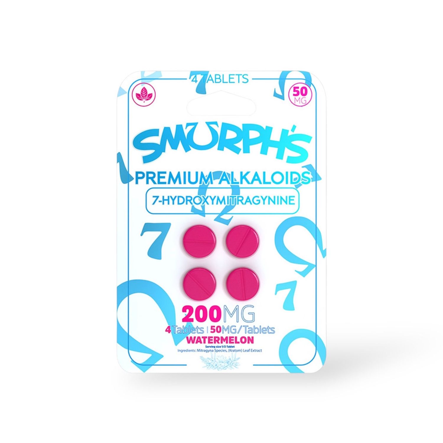 SMURPHS 7-Hydroxymitragynine 200mg, Flavor: Watermelon