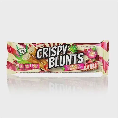 Crispy Blunt 100mg Cookie Sticks, Flavor: Strawberry Cream