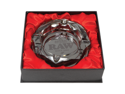 Raw Prism Glass Ashtray