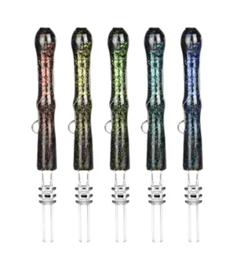 Pulsar- Galaxy Glass Dab Straw