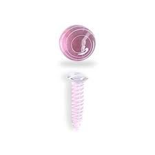 Honeybee Herb Dab Screw Set, Color: Pink