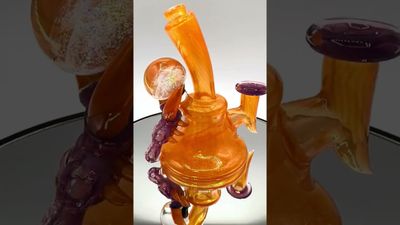 Hic Dogg Slain Dragon Mini Rig Crushed Opal Orange