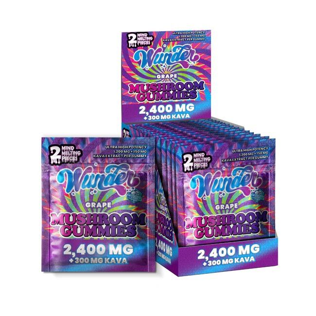 Wunder Mushroom Gummy, Flavor/Potency: Grape