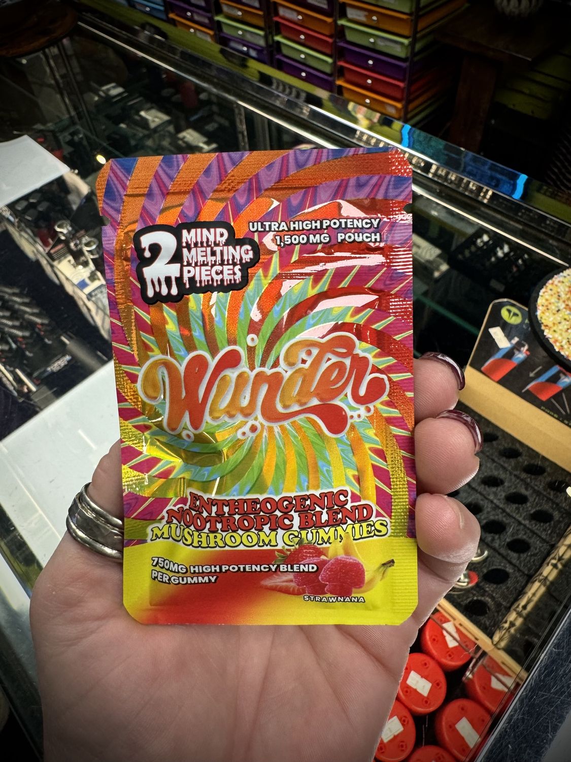 Wunder 2 Pieces Gummy, Flavor: Strawnana