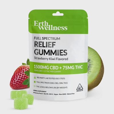 Erth Wellness Strawberry Kiwi Relief Gummies 30ct