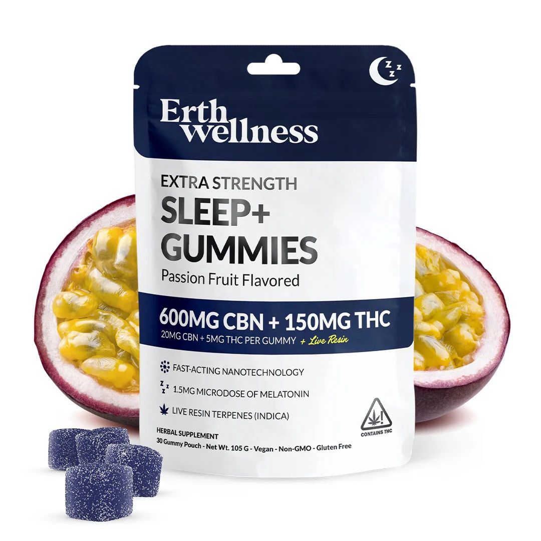 Erth Wellness Extra Strength Sleep+ Gummies CBN+THC