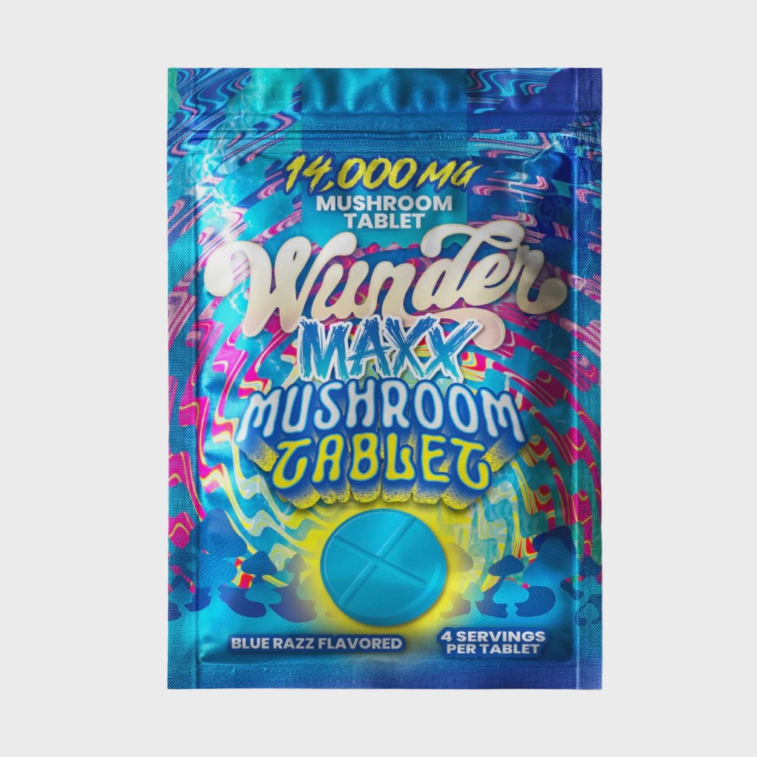 Wunder Maxx 14k Mushroom Tablet, Flavor: Blue Razz