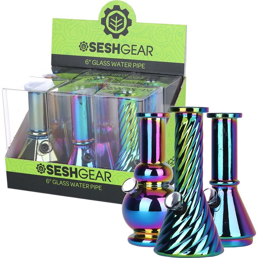 SeshGear Mini Assorted 6" Glass WP