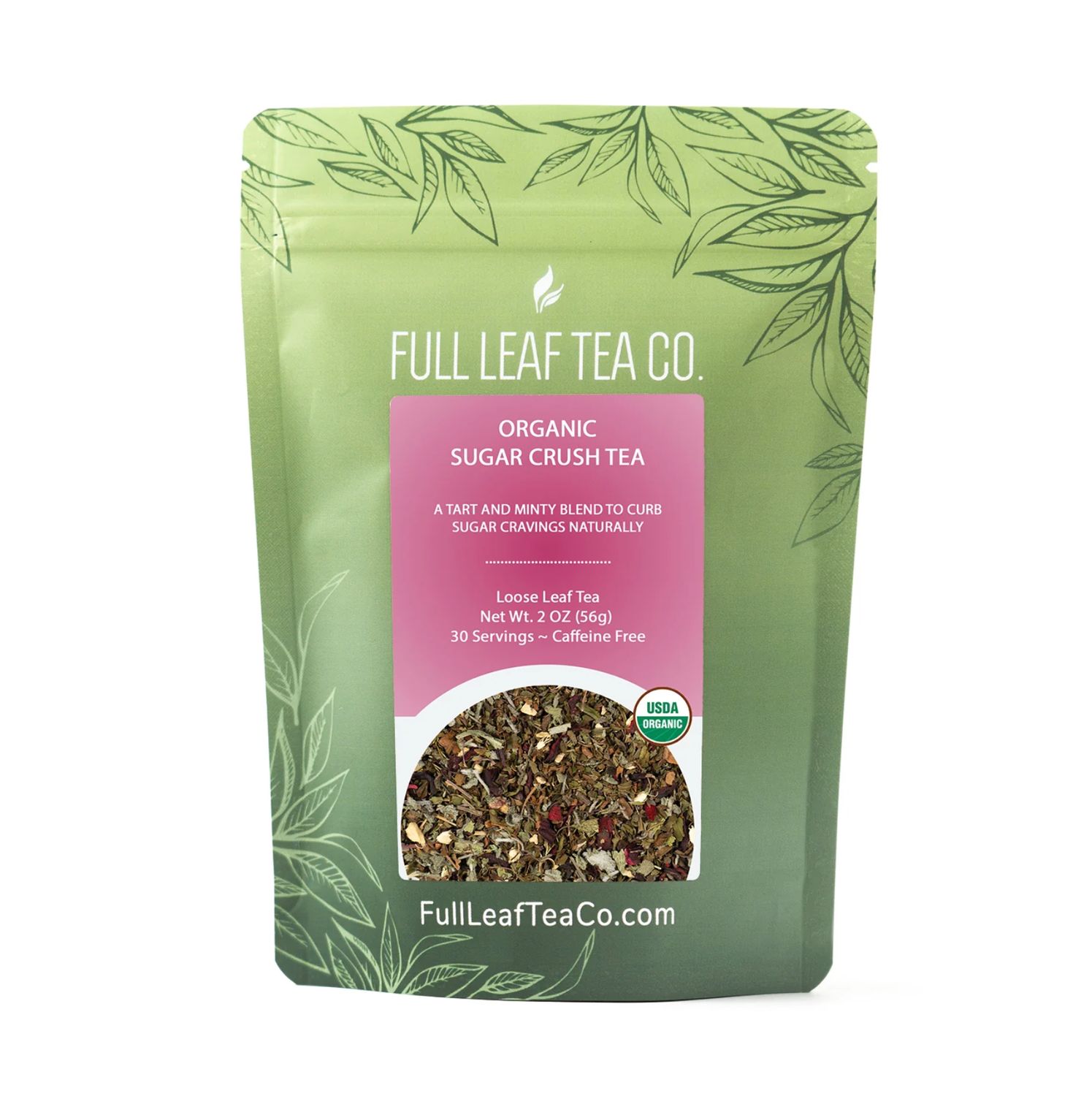 Organic Sugar Crush Tea 2oz,  30 Servings