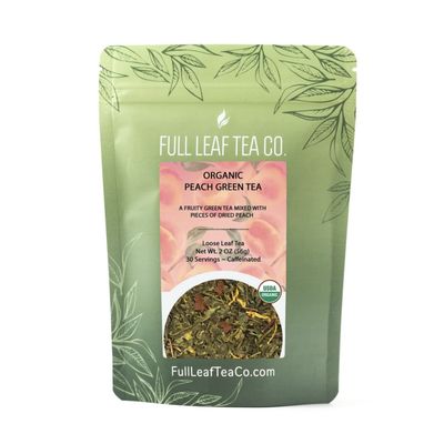 Organic Peach Green Tea 2oz / 30 Servings