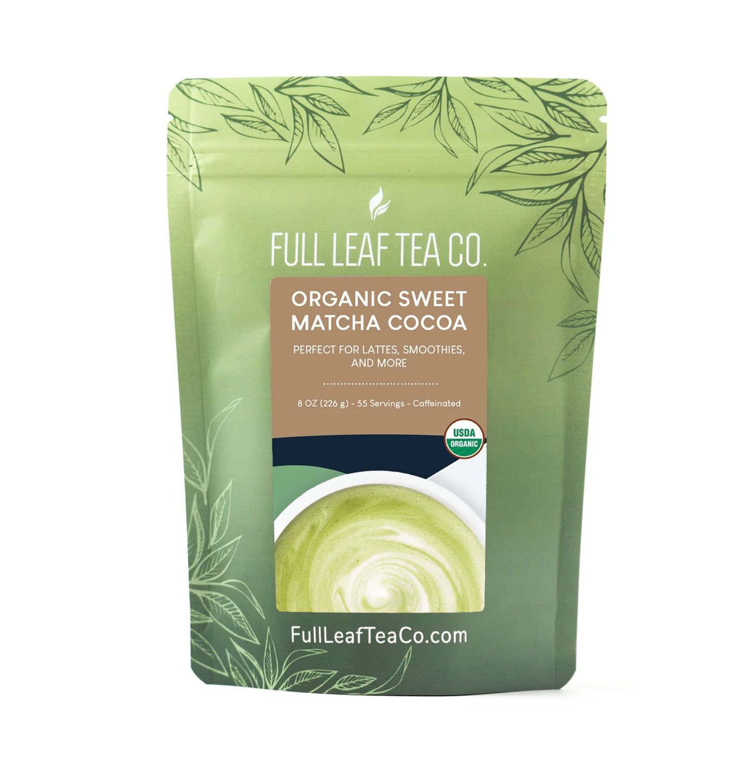 Organic Sweet Matcha Cocoa 2oz,  30 Servings