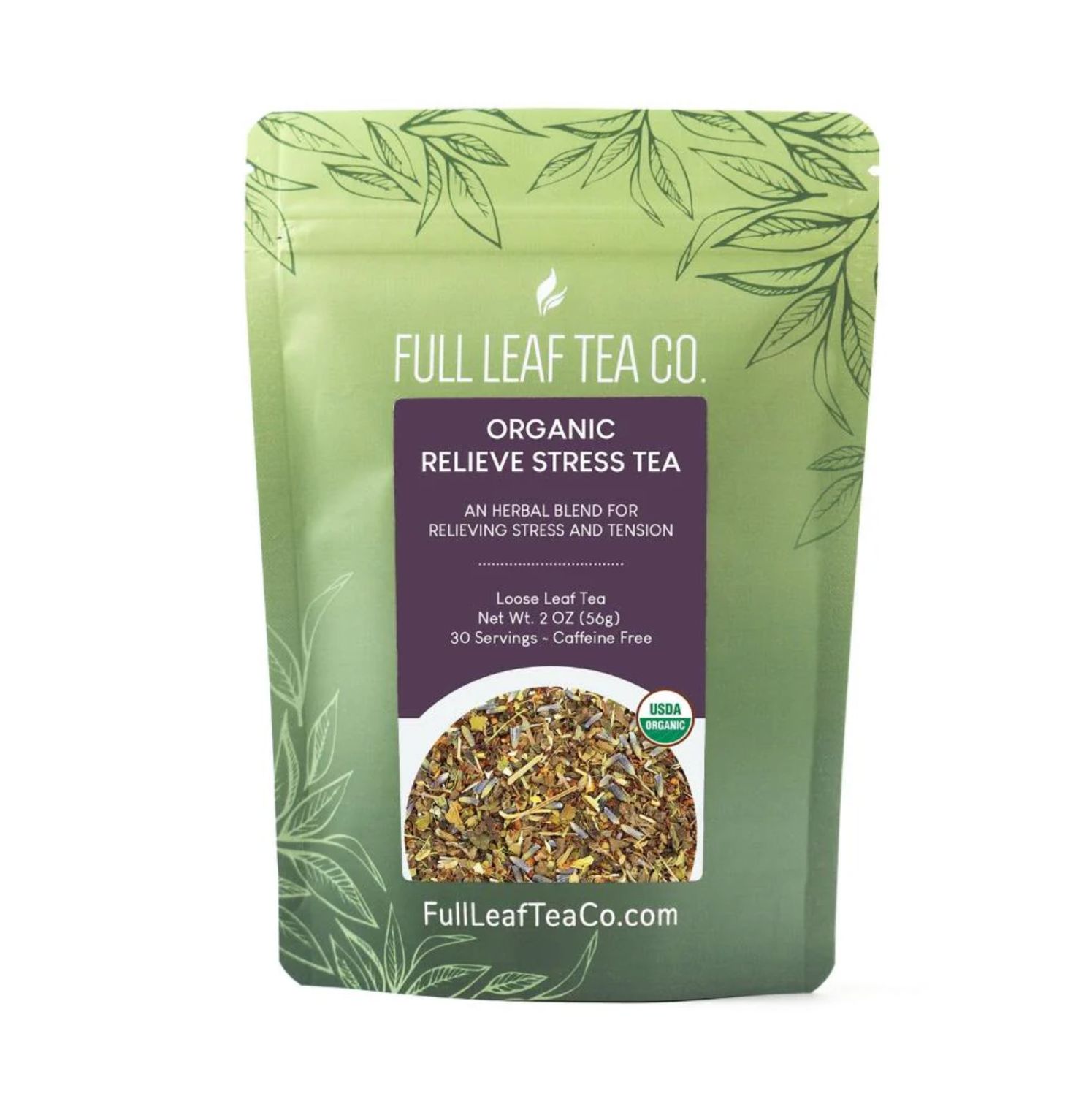 Organic Relieve Stress Tea 2oz / 30 Servings