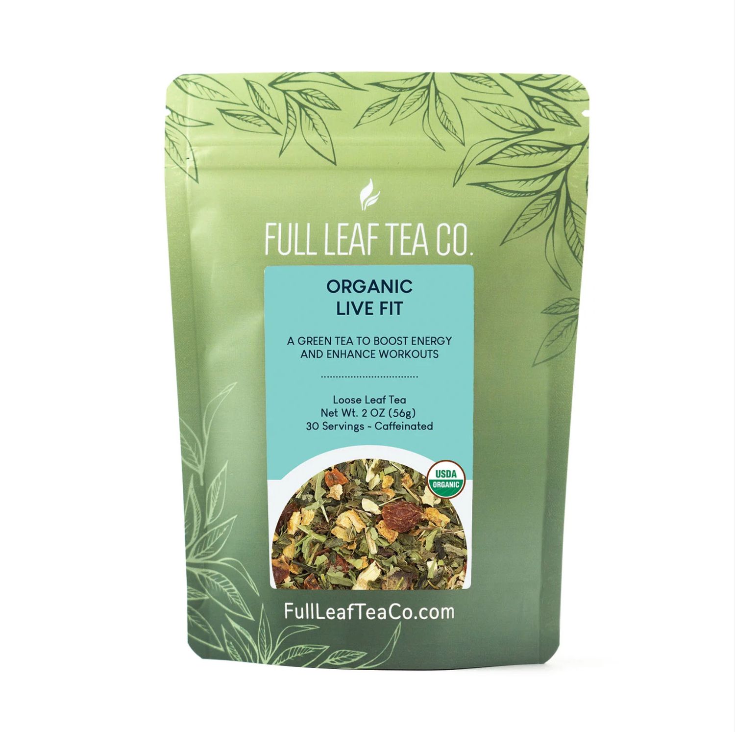 Organic Live Fit Tea 2oz,  30 Servings