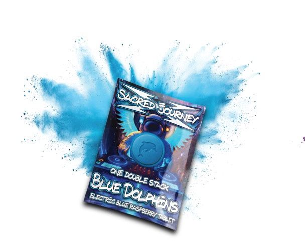 Sacred Journey Euphoric Hippyflip Tabs 2750mg, Flavor: Blue Dolphins
