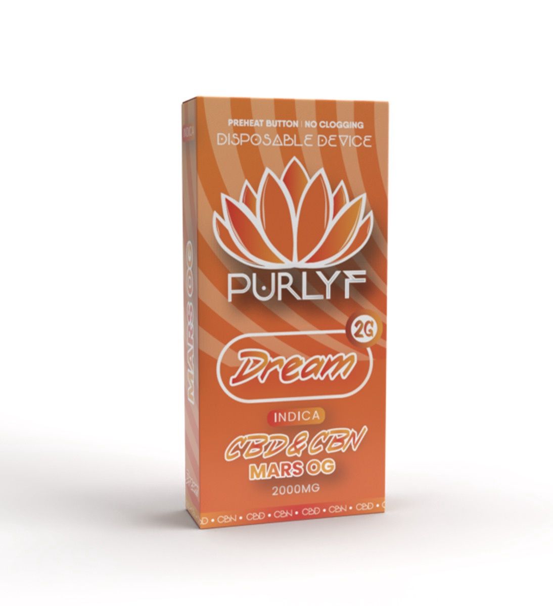 PURLYF 2g Disposable, Strain: Mars OG Indica