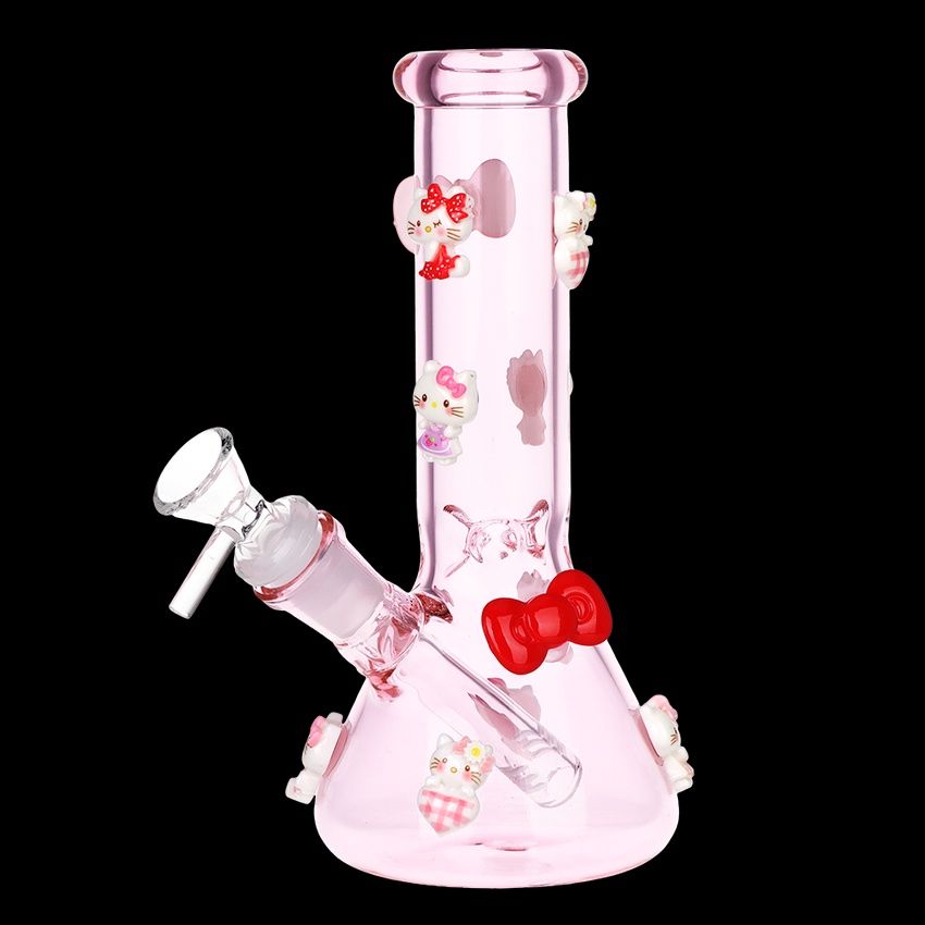 Wassup Kitty Pink Charm Beaker