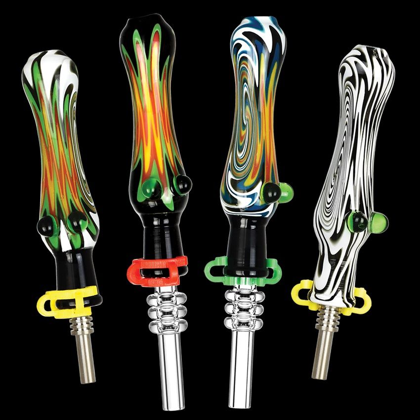 Wig Wag Glass Dab Straw/Titanium Tip