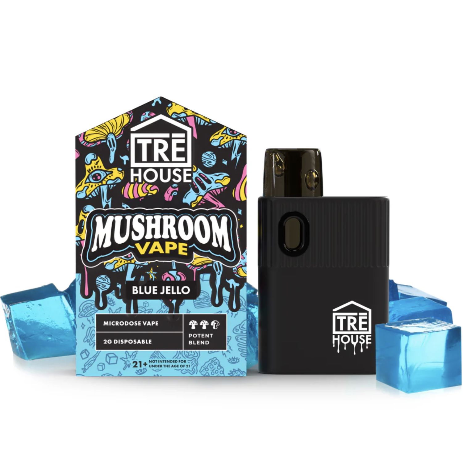 Microdose Magic Mushroom Vape, Flavor: Blue Jello