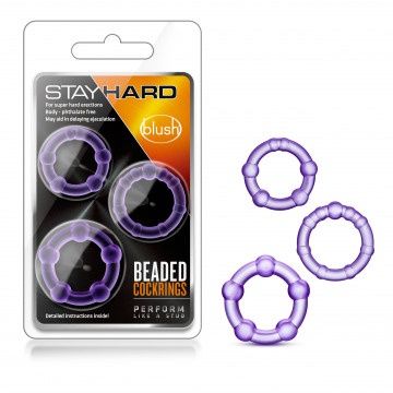 Stay Hard - Beaded Rings