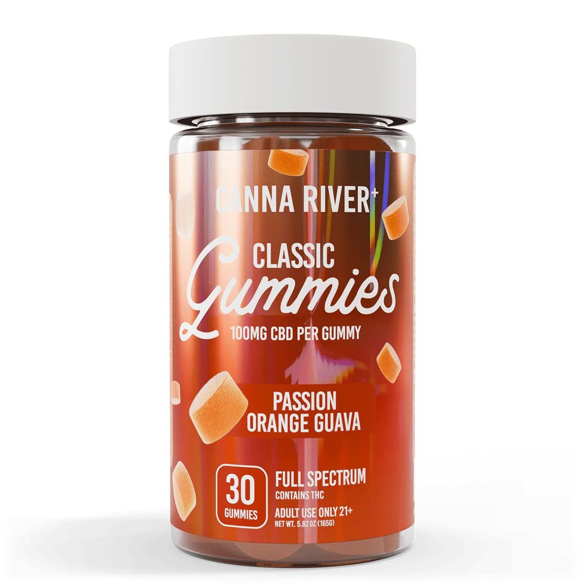Classic - Full Spectrum  CBD Gummies, Flavor: Passion Orange Guava