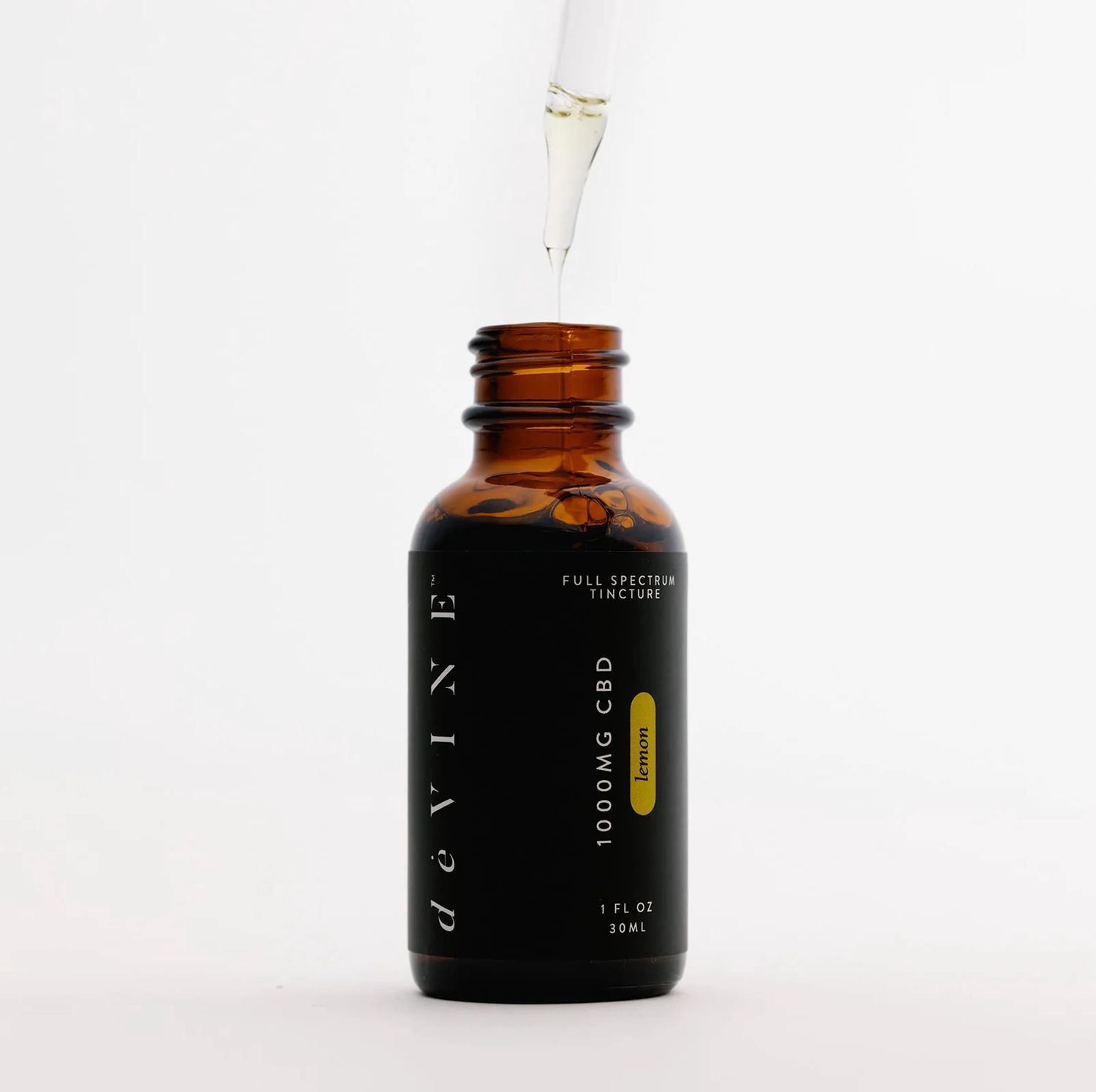 1000mg Full Spectrum CBD Tincture, Flavor: Lemon