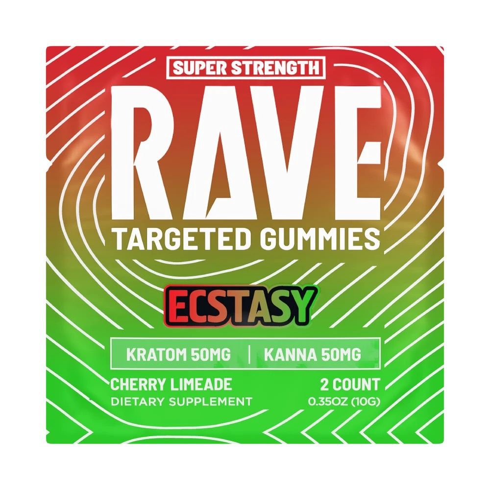 Targeted Gummies - Ecstasy Kratom/Kanna 50mg Cherry Limeade