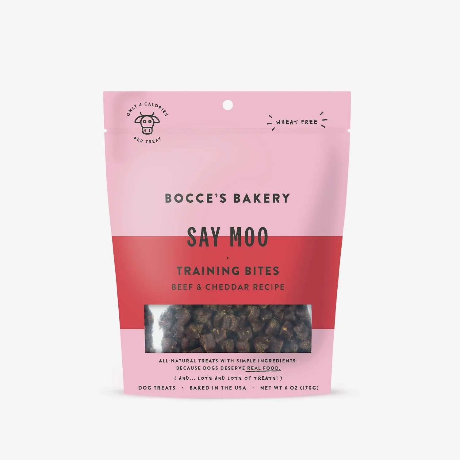 BOCCE&#39;S TRAINING BITES SAY MOO 6OZ