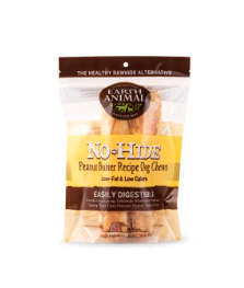 EARTH ANIMAL NO HIDE PEANUT BUTTER CHEWS MEDIUM 2 PK