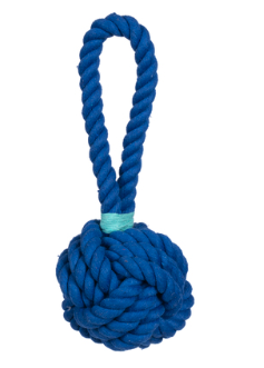 JAX &amp; BONES DOG TOY ROPE BLUE CELTIC KNOT LARGE