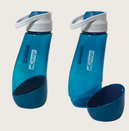 KURGO GOURD H2O BOTTLE &amp; BOWL COASTAL BLUE