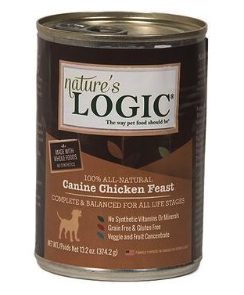 NATURE&#39;S LOGIC DOG CAN CHICKEN 13.2 OZ