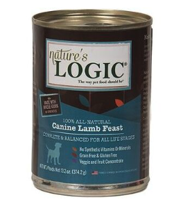 NATURE&#39;S LOGIC DOG CAN LAMB 13.2 OZ