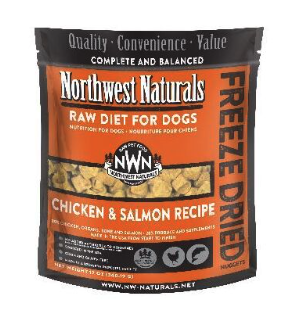 NORTHWEST NAT FD NUGGET DOG CHICKEN SALMON 12 OZ