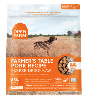 OPEN FARM DOG FD RAW PORK 13.5 OZ