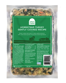 OPEN FARM FRZN GENTLY COOKED TURKEY 8 OZ