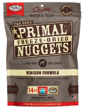 PRIMAL FD DOG VENISON 14 OZ
