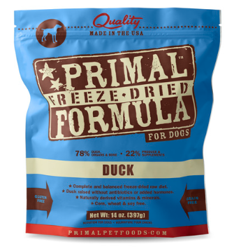 PRIMAL FD DOG DUCK 14 OZ