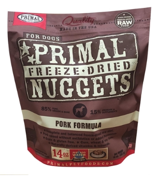 PRIMAL FD DOG PORK 14 OZ
