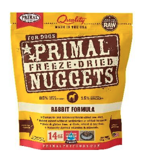 PRIMAL FD DOG RABBIT 14 OZ