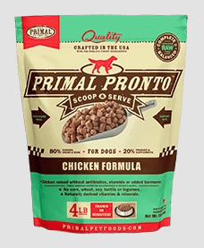 PRIMAL PRONTO CHICKEN 4#