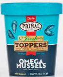 PRIMAL TOPPER OMEGA MUSSELS 16 OZ
