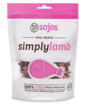 SOJOS TREAT DOG SIMPLY LAMB 4 OZ