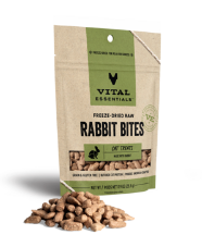 VITAL ESSENTIALS FD CAT TREAT RABBIT BITES .9 OZ