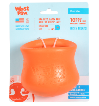WEST PAW TOPPL LG 4&quot; ORANGE