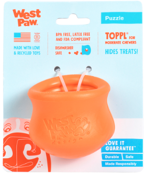 WEST PAW TOPPL SM 3&quot; ORANGE