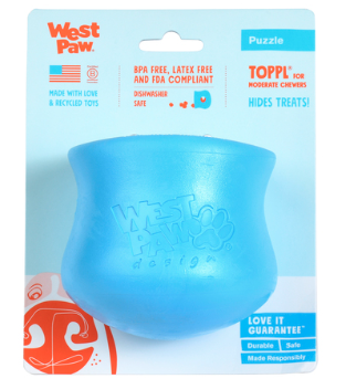 WEST PAW TOPPL LG 4&quot; BLUE