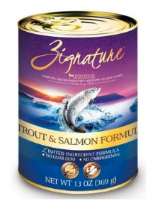 Zignature Canned Trout &amp; Salmon 13oz