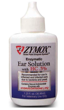 ZYMOX EAR SOLUTION 1.25 OZ  BOTTLE W/.5% HYDROCORTISONE