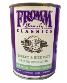 FROMM PATE TURKEY RICE 12.5 OZ