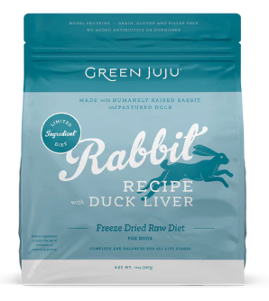 GREEN JUJU FD RABBIT/DUCK LIVER 14 OZ